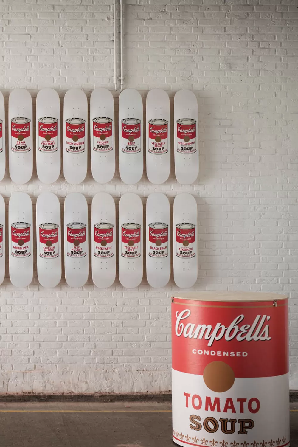 Woman the skateroom Furniture | 32 Campbell's Soup Cans