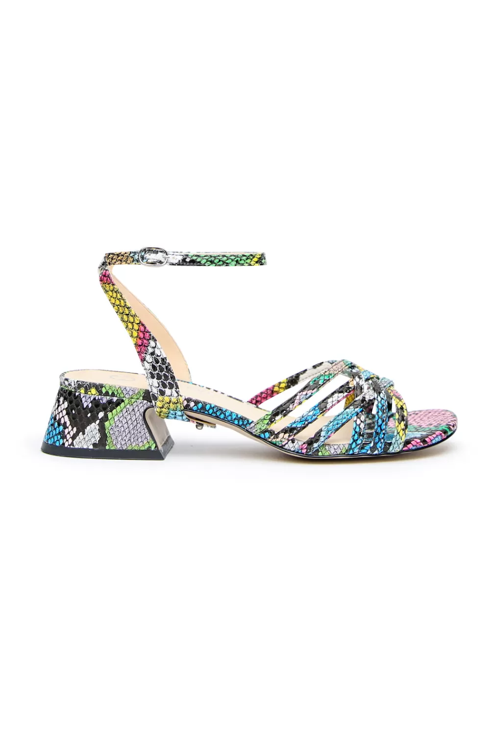 Woman Alterre Shoes | Acid Snake Bell Sandal With Marilyn Strap