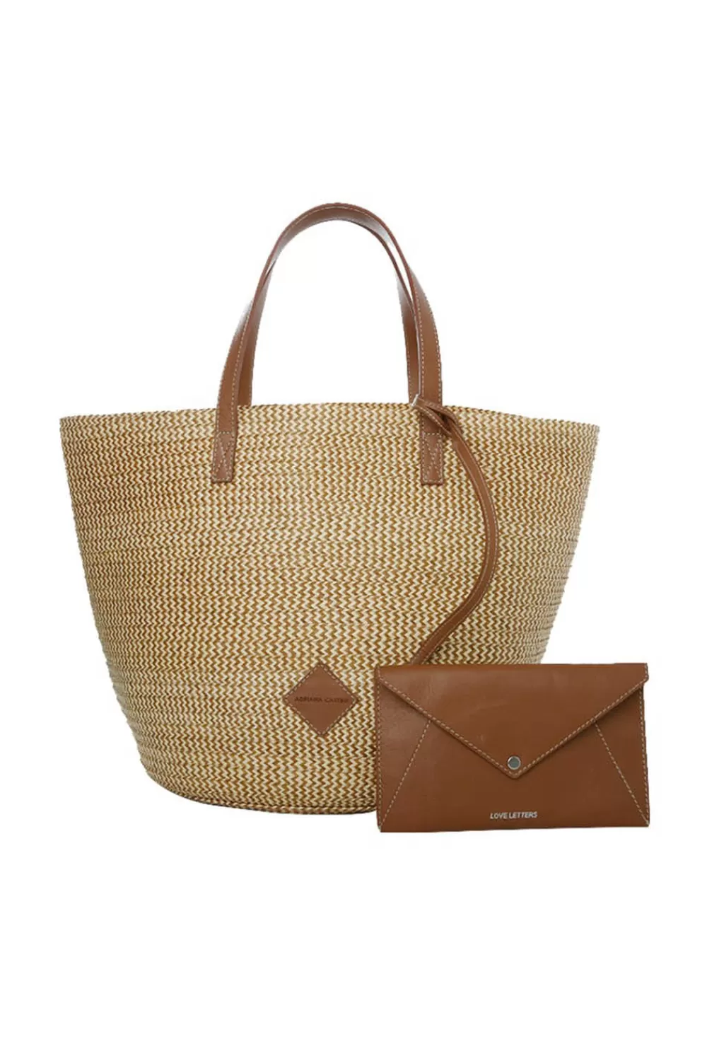 Woman Adriana Castro Bags | Leather/Cana Flecha Marcial Tote Large Ocre