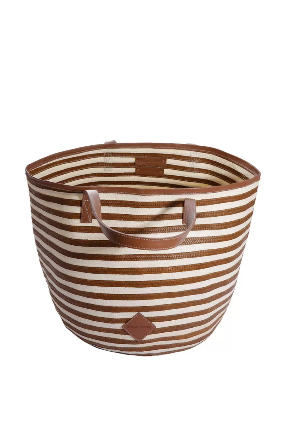 Woman Adriana Castro Bags | Leather/Cana Flecha Marcial Tote Large Stripes