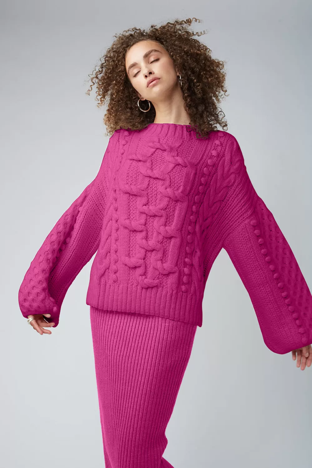 Woman Eleven Six Knitwear | Aurora Sweater | Fuchsia