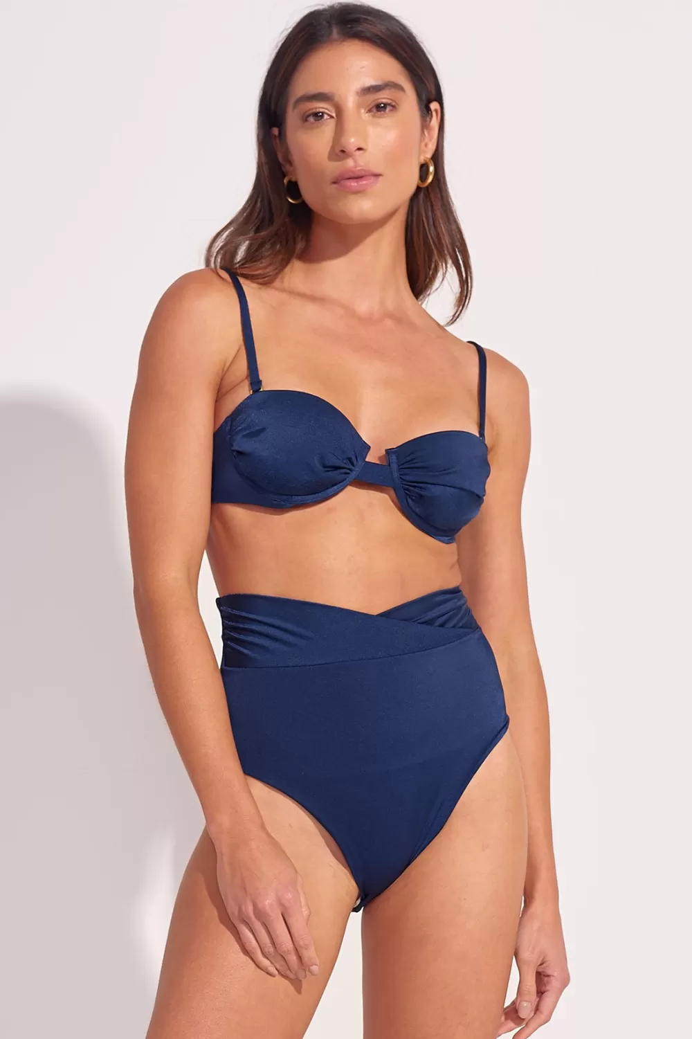 Woman Ancora Beachwear | Bottom My Polished Balconette Navy Hw