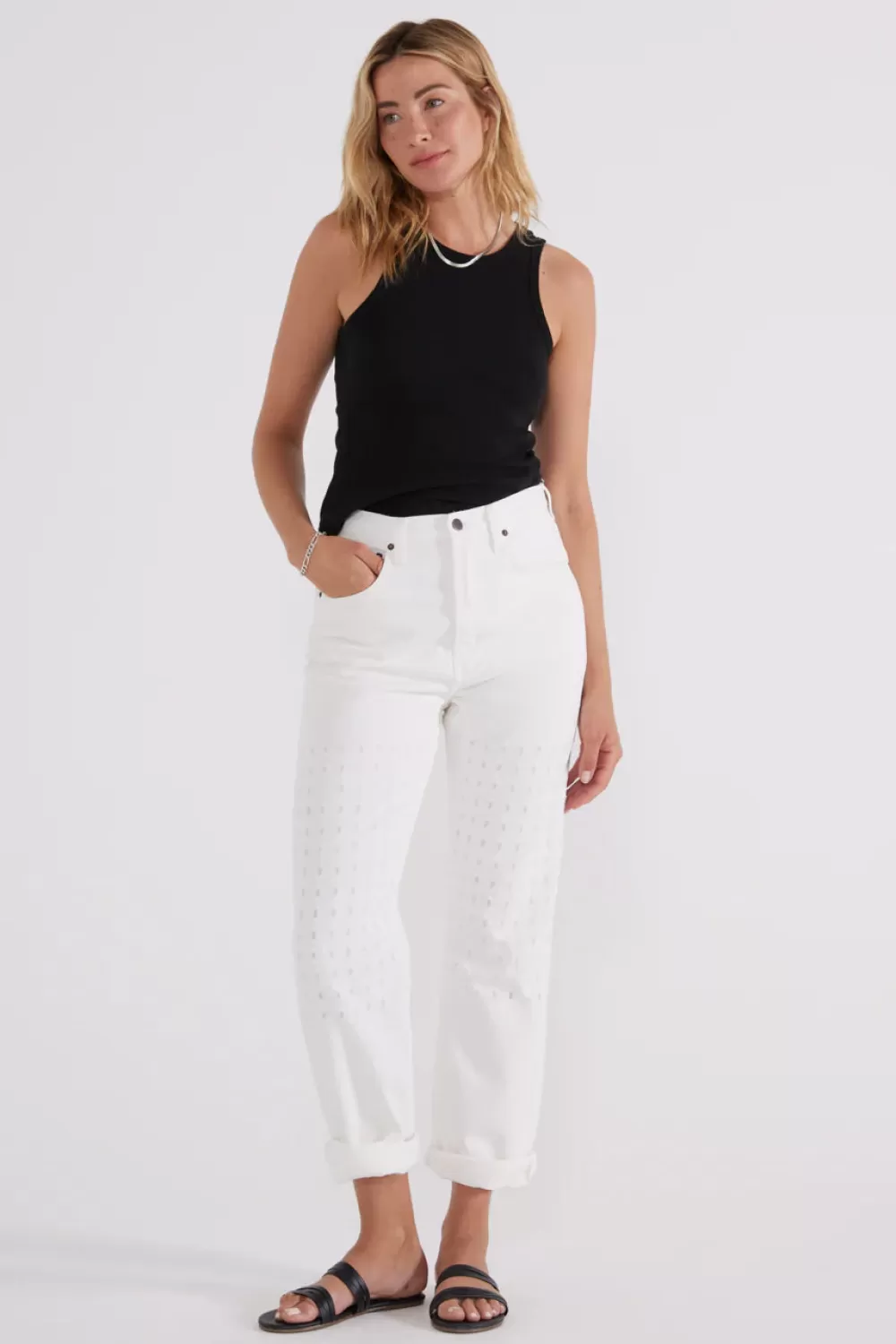 Woman Etica Pants | Copy Of Narin Relaxed Long Short - White Laser Vortex