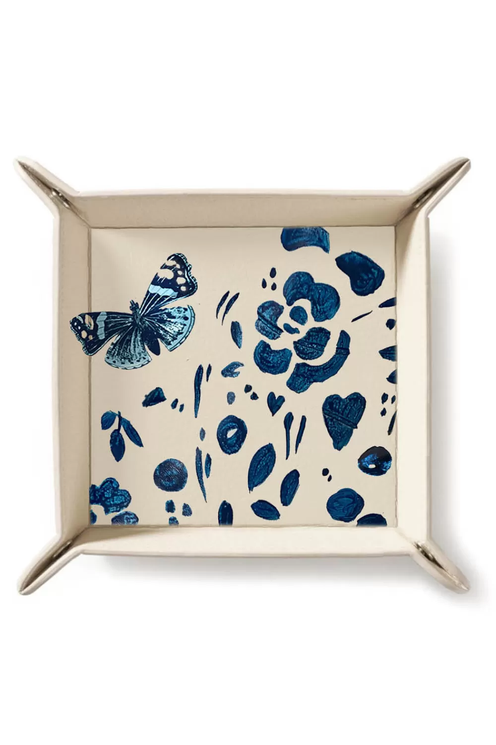 Woman Alepel Furniture | Denim Butterfly Beige Tray