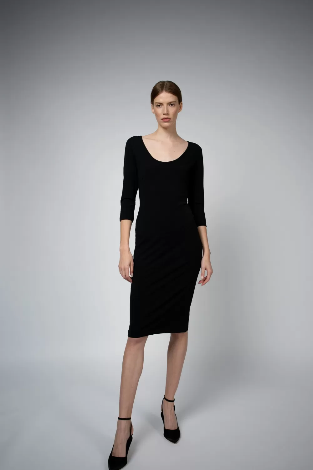 Woman Santicler Dresses | Diana Organic Cotton Ballet Dress In Black