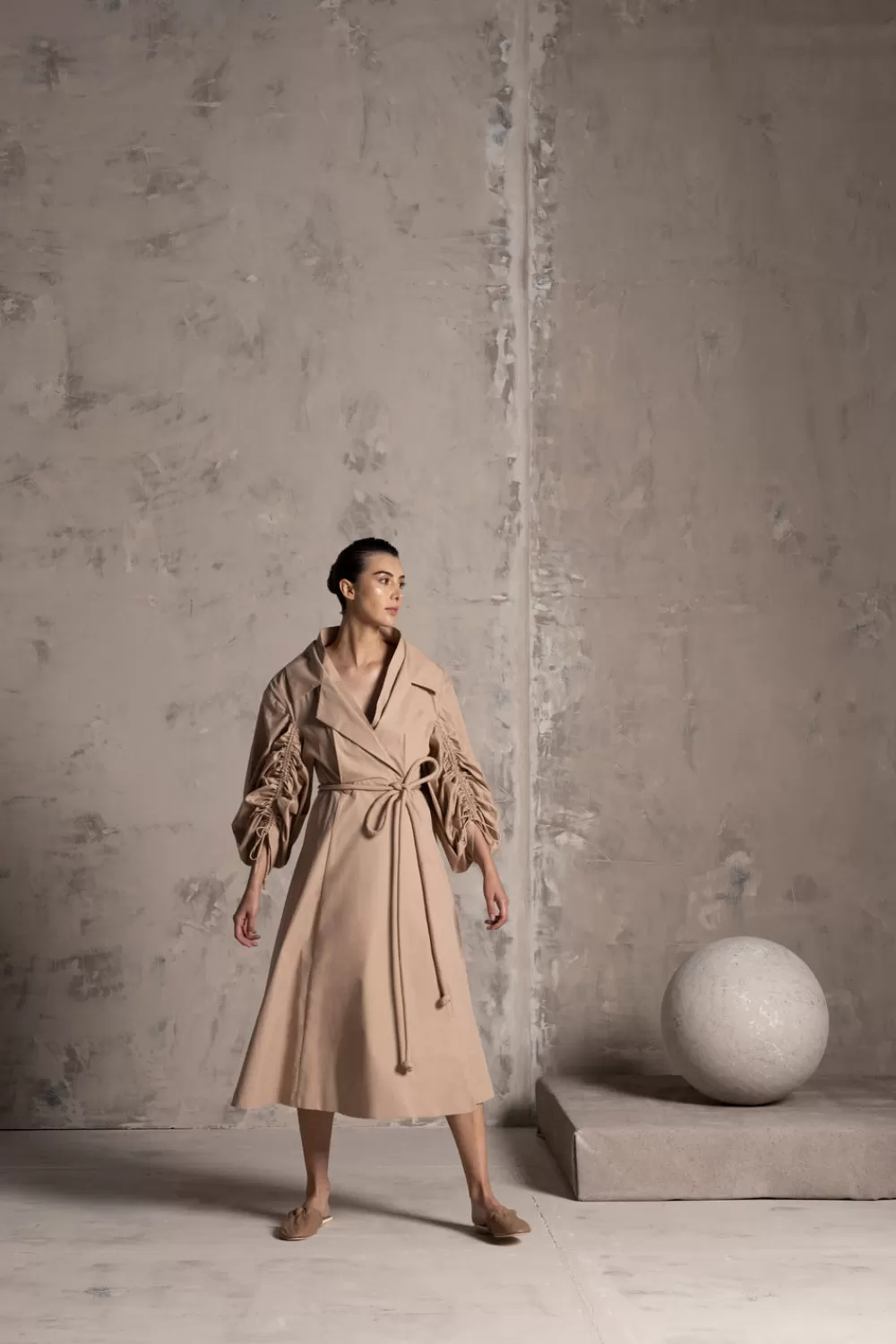 Woman Maria Elena Villamil Dresses | Instinto Trench Coat Dress