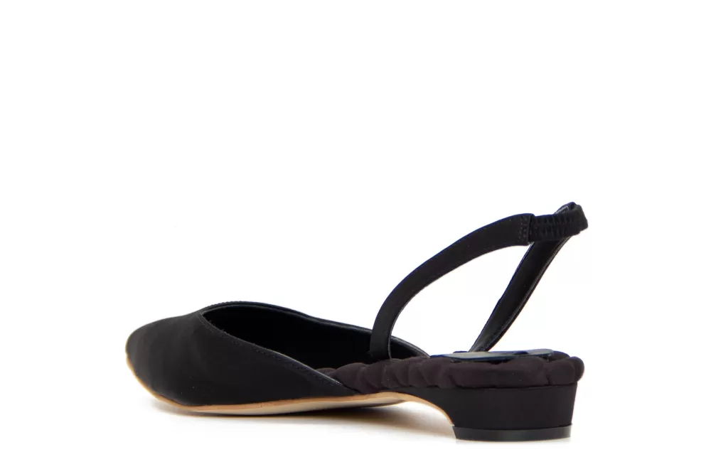 Woman Aera Shoes | Jackie In Black Satin