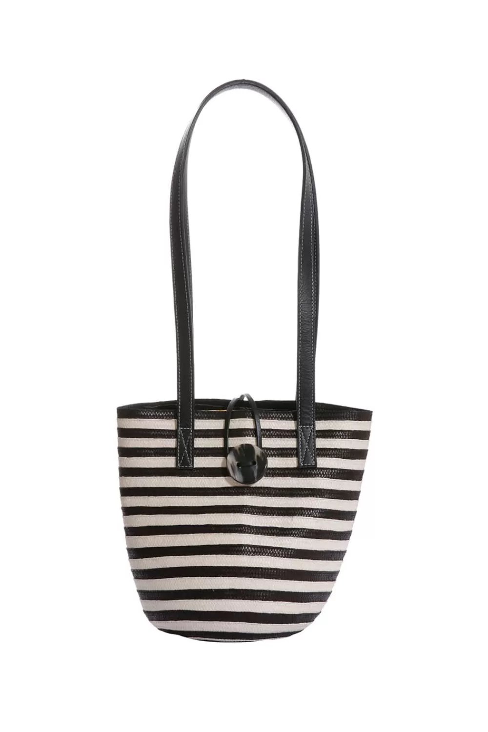 Woman Adriana Castro Bags | Marcial Mini Tote In Black Stripe