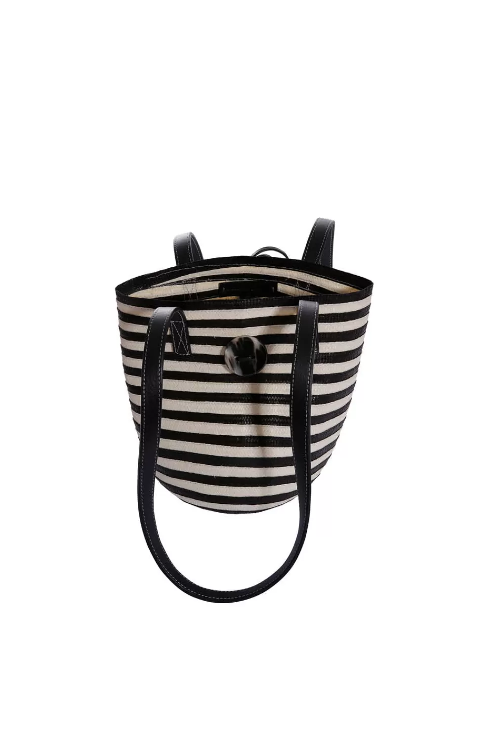 Woman Adriana Castro Bags | Marcial Mini Tote In Black Stripe