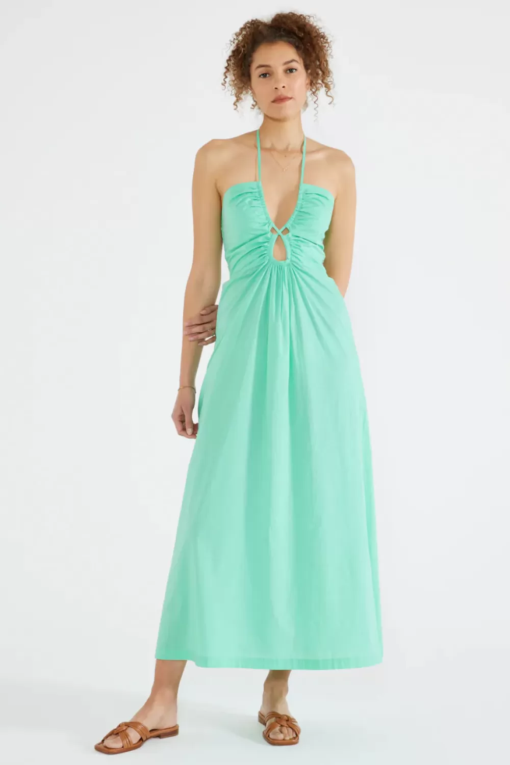 Woman Etica Dresses | Maye Keyhole Maxi Dress - Spring Bud