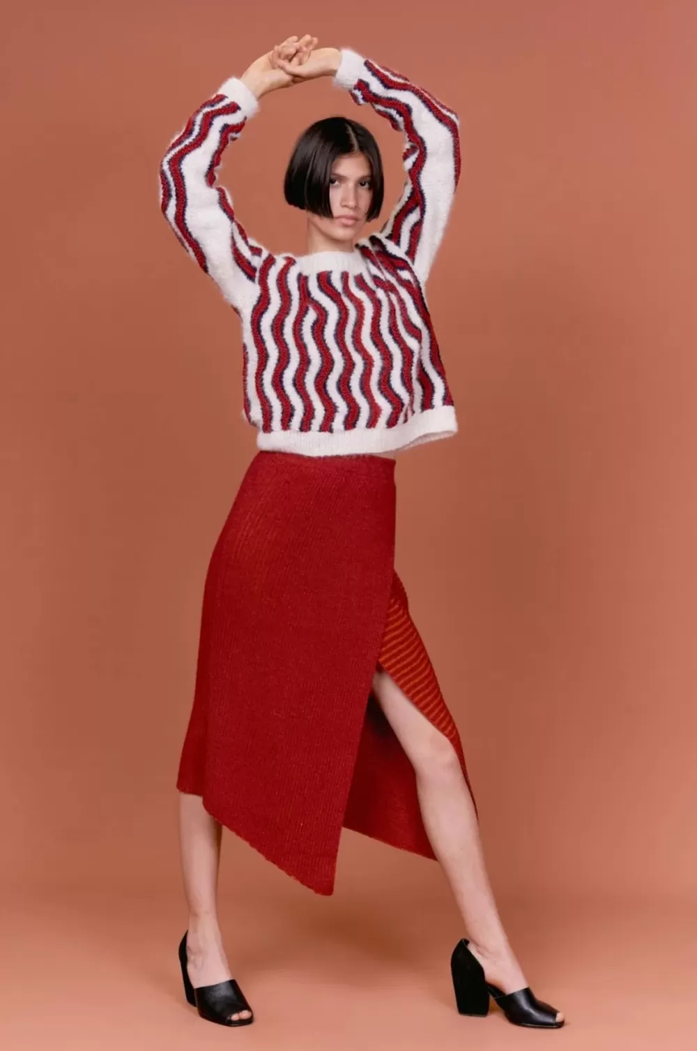 Woman Ayni Skirts | Osian Skirt In Rust Red