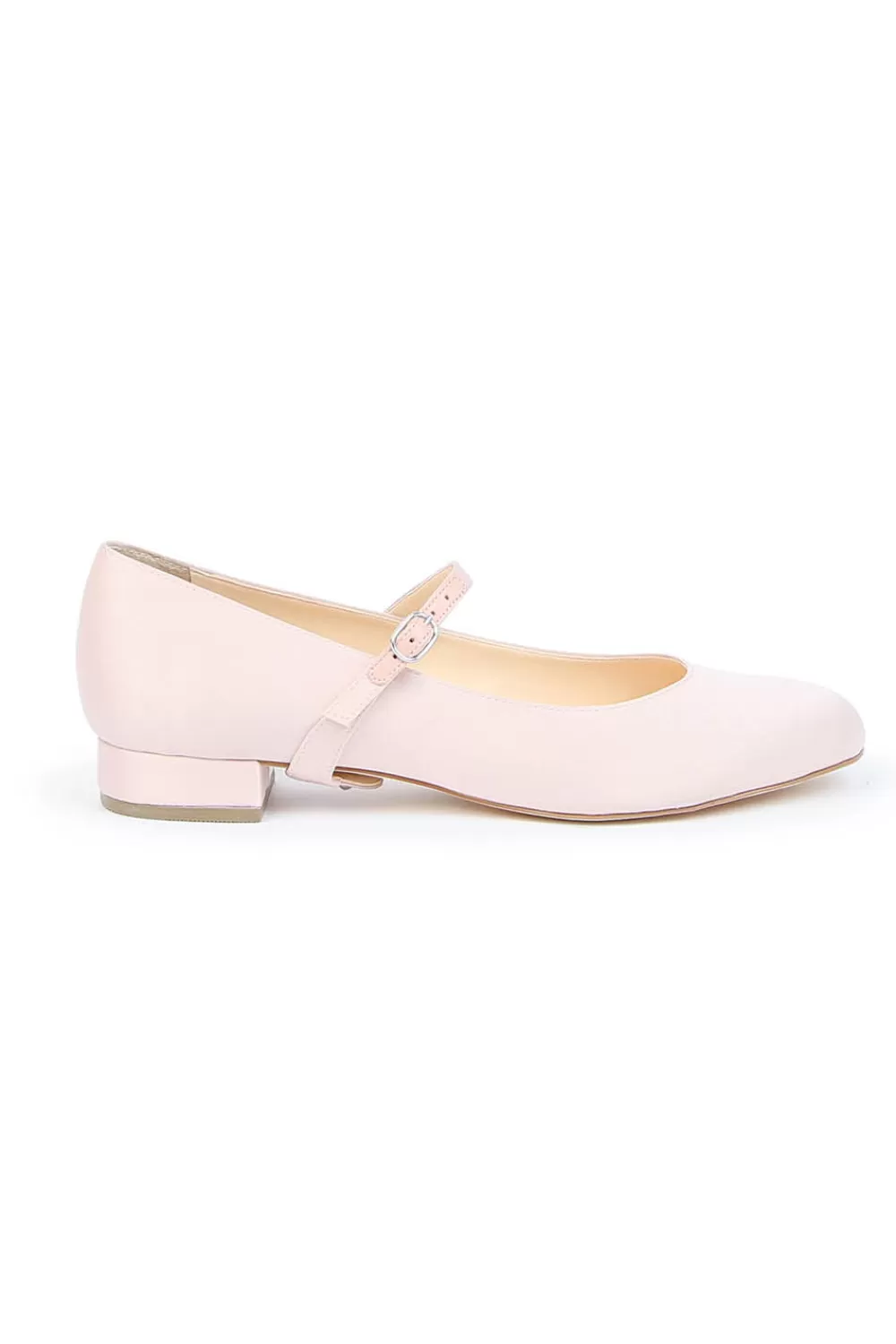 Woman Alterre Shoes | Rose Satin Ballet Flat With Twiggy Strap