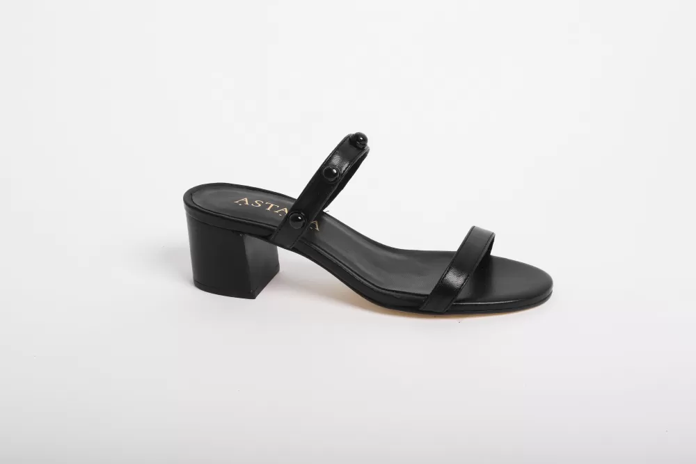 Woman Astara Shoes | Selene Black Onyx Sandal