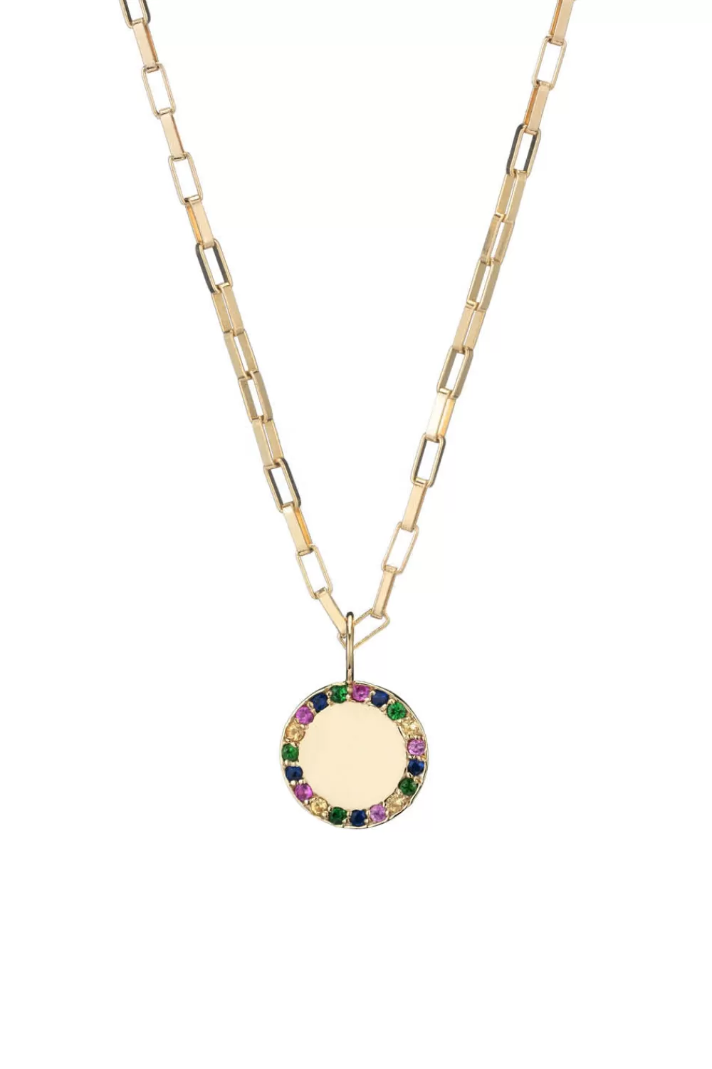 Woman Ali Grace Fine Jewelry | Small Gold & Multicolored Stones Charm