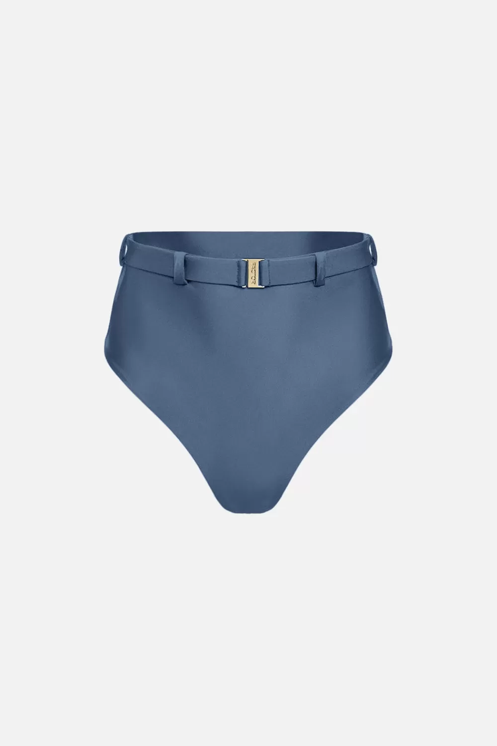 Woman Factor Bermuda Beachwear | The High Waist Silhouette Bikini Bottom In Horizon Blue