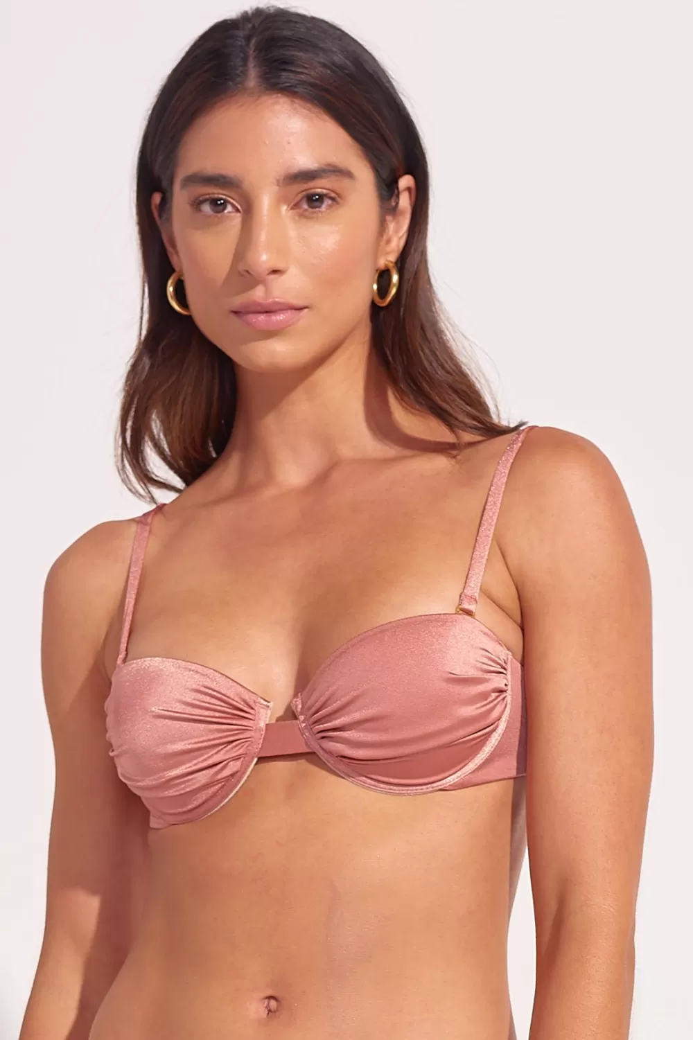 Woman Ancora Tops | Top My Polished Balconette Coral Pink