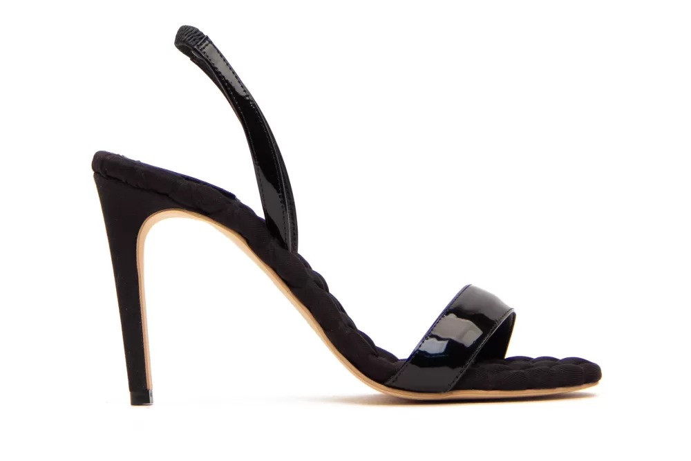 Woman Aera Shoes | Vivien In Black Vegan Patent Leather